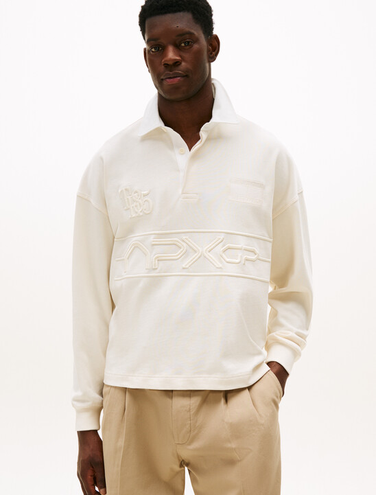 The APXGP Collection Relaxed Tonal Embroidery Rugby Shirt