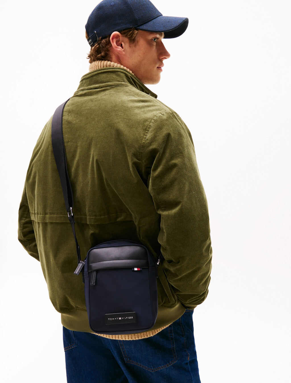 Logo Patch Crossbody Reporter Bag, Space Blue, hi-res