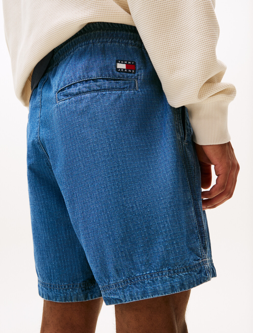 Ripstop Cotton Beach Short, Denim Dark, hi-res