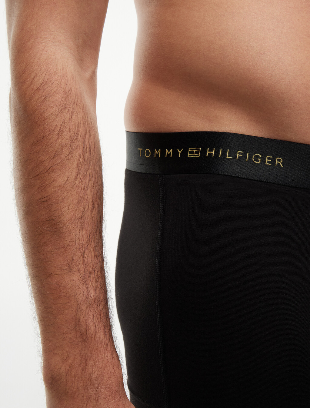 3-Pack Signature Metallic Logo Waistband Trunks, B//Black/Gold/Gold, hi-res