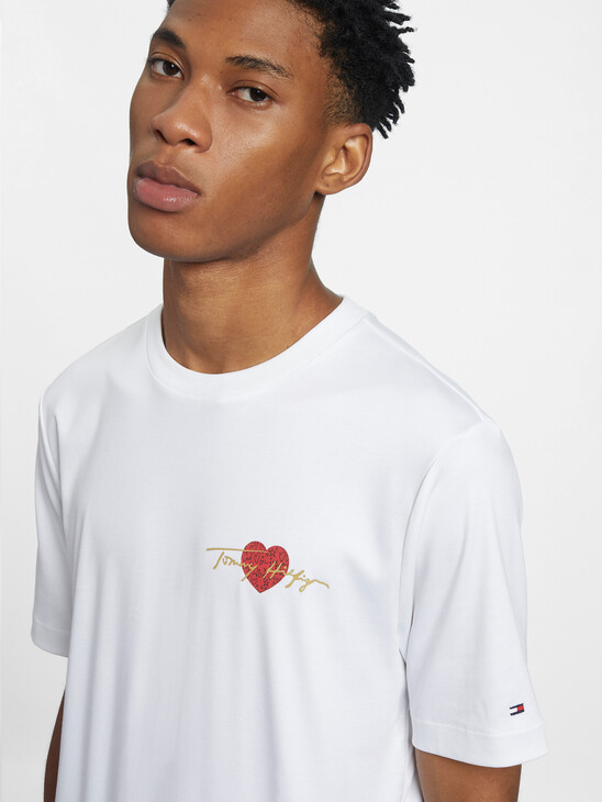 HEART HILFIGER EMBROIDERY T-SHIRT