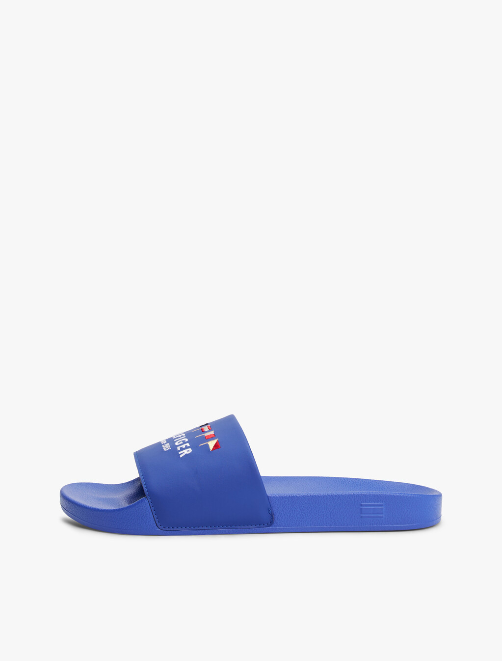 Flag Embroidery Pool Slides, Wedge Blue, hi-res