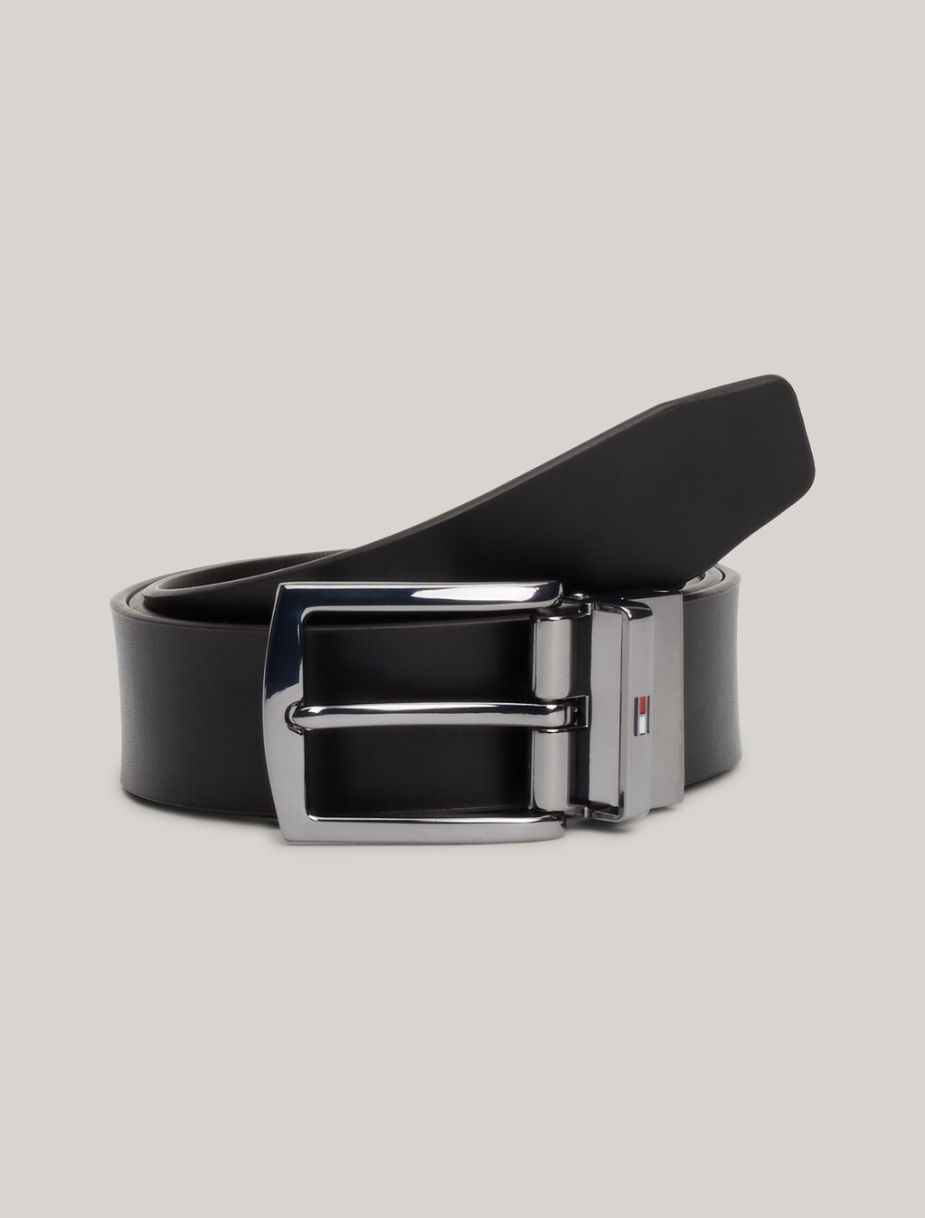 Denton Reversible Square Buckle Leather Belt, Testi Di Moro / Black, hi-res