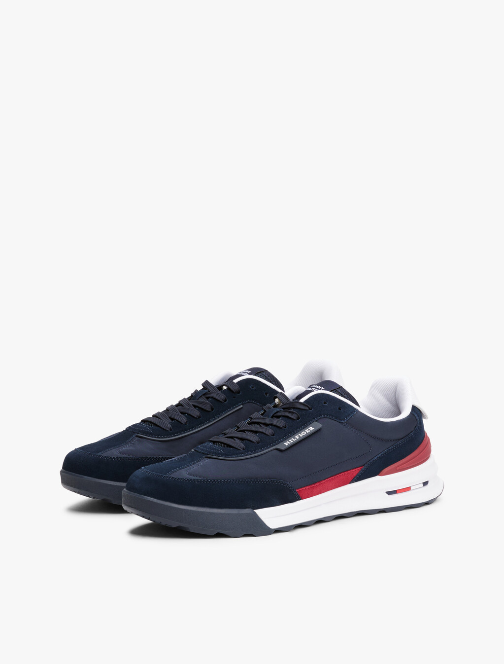 Retro Nylon Mix Runner Sneaker, Desert Sky, hi-res