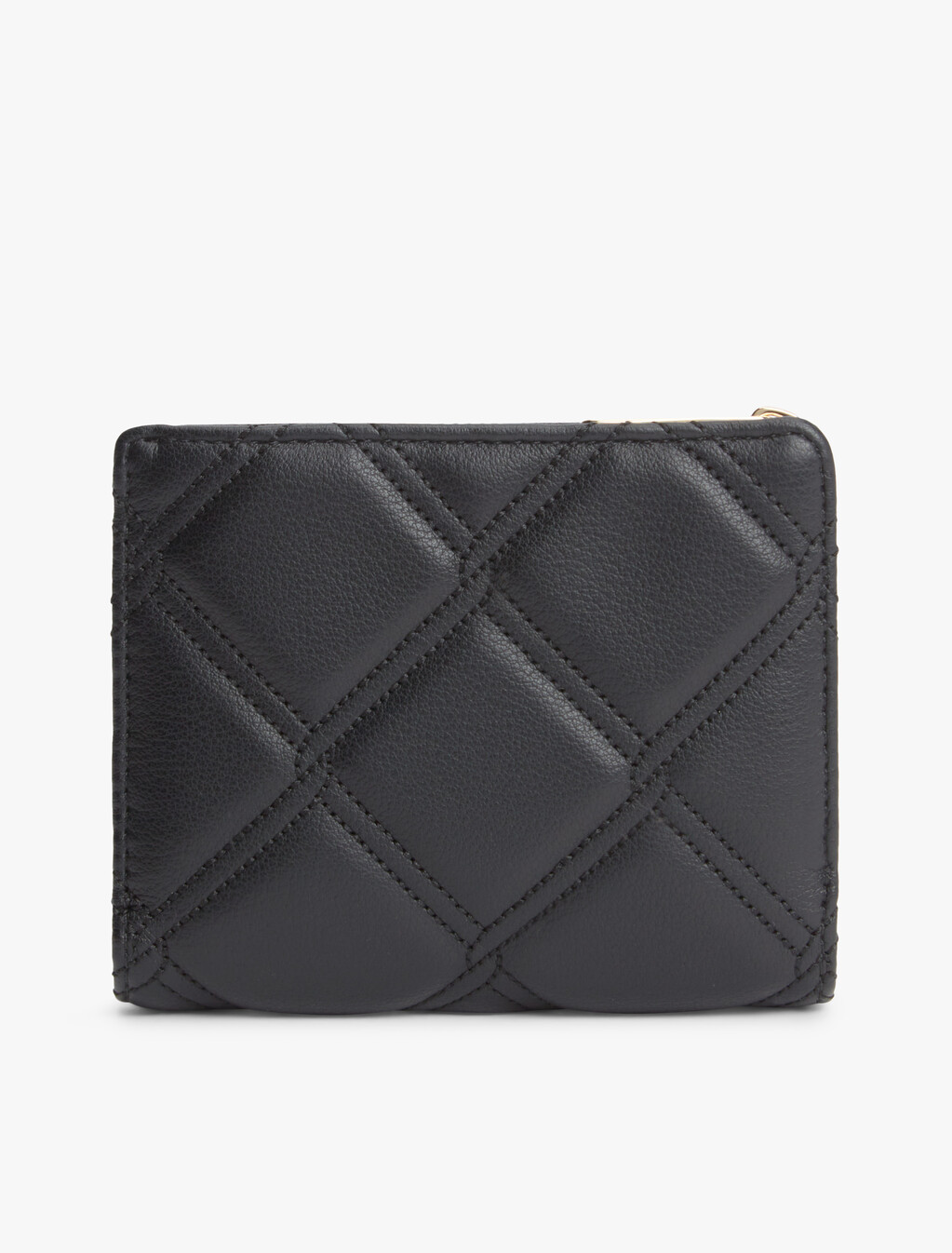 Quilted TH Monogram Bifold Wallet, Black, hi-res