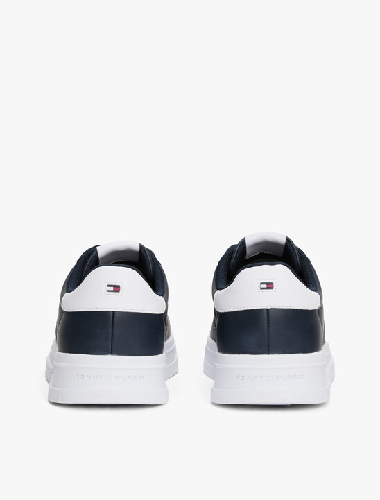 Leather Debossed Logo Trainers