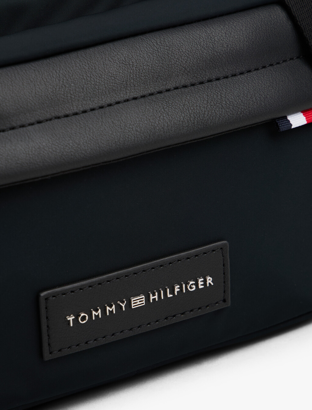 Nylon Reporter Bag, Black, hi-res