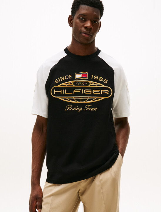 The APXGP Collection Tonal Embroidery Ringer T-Shirt