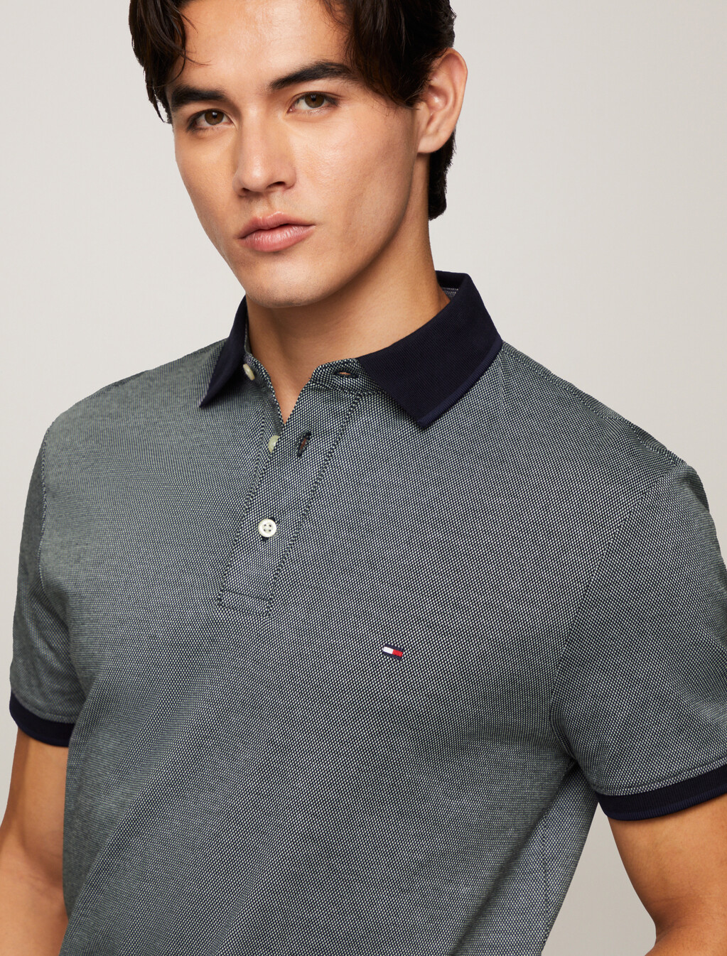 Interlock Polo, Desert Sky / White, hi-res