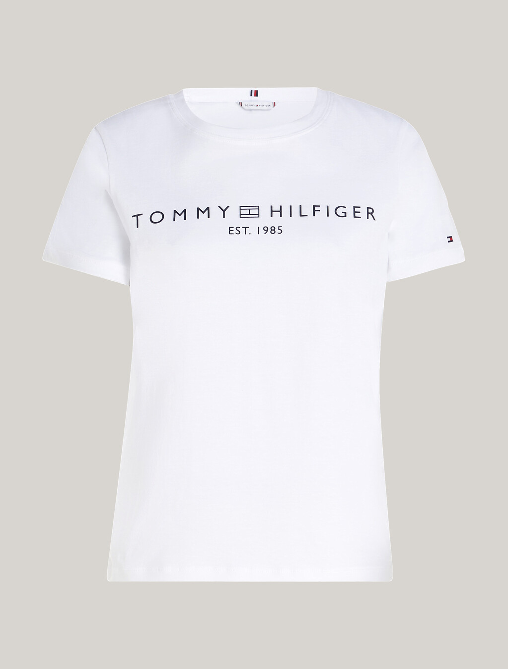 Logo Crew Neck T-Shirt, Th Optic White, hi-res