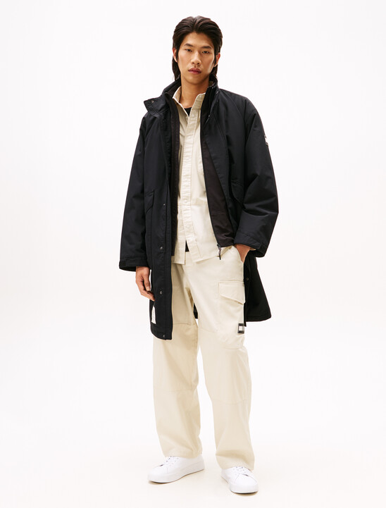 Mix Fabric Utility Cargo Pant