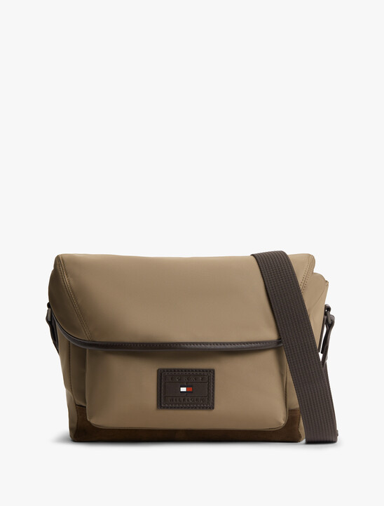Heritage Logo Patch Crossbody Satchel