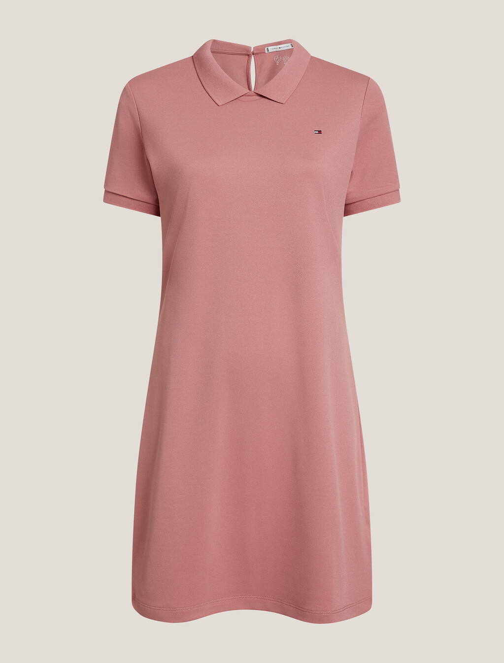PIQUE POLO DRESS, Teaberry Blossom, hi-res