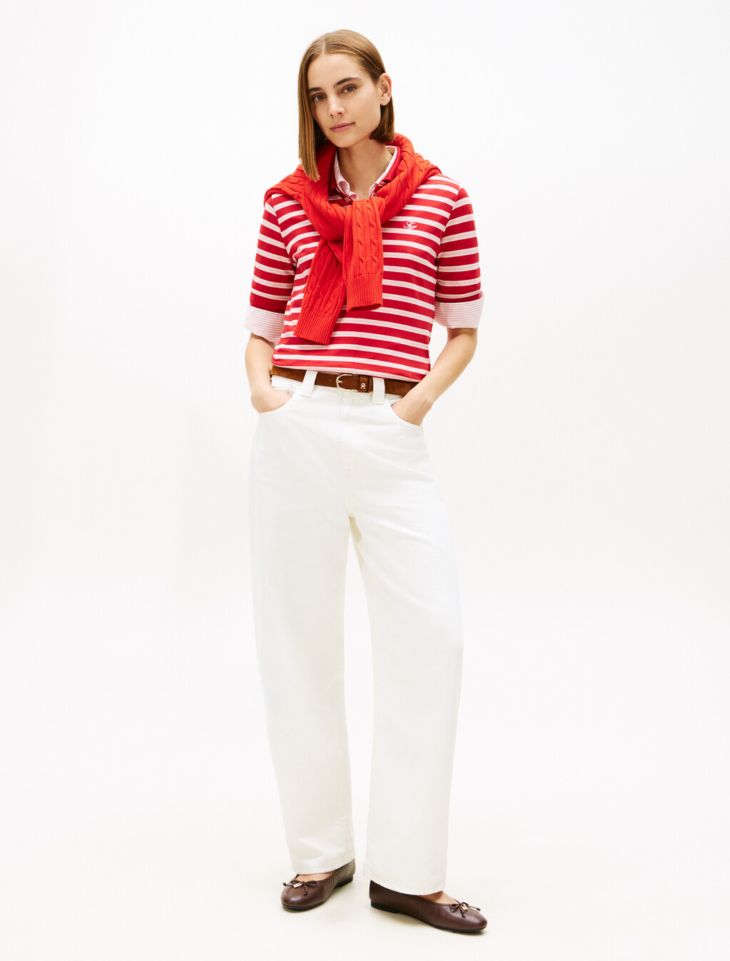 Regular Fit Pique Zip Polo Shirt, Primary Red/Bonita Pink/Calico Stp, hi-res