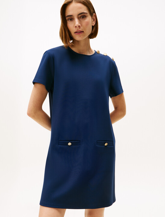 Ponte Shift Short Dress