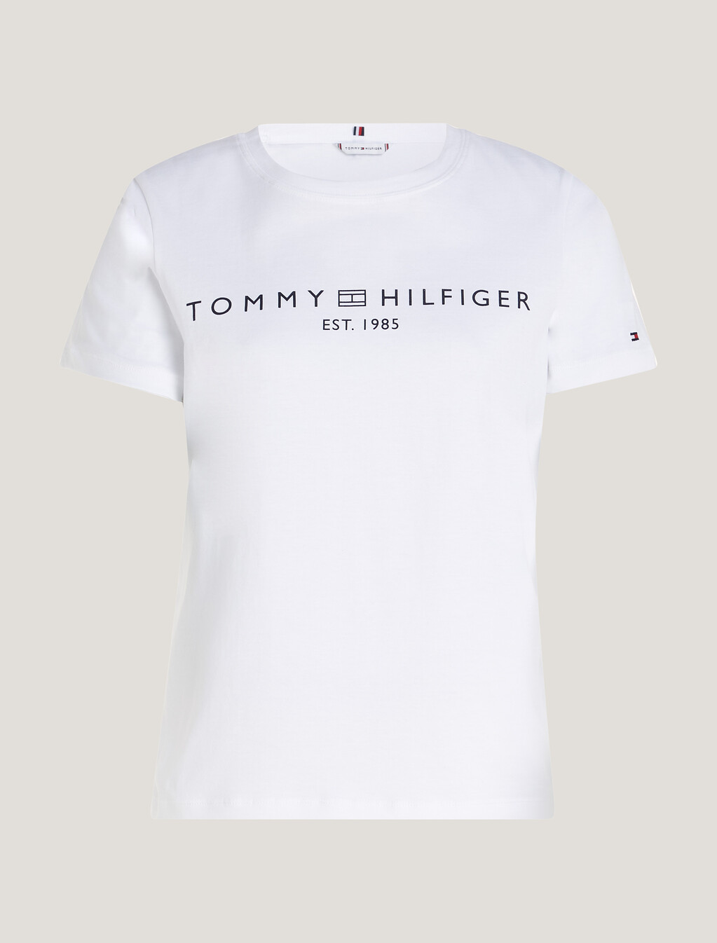 Logo Crew Neck T-Shirt, Th Optic White, hi-res