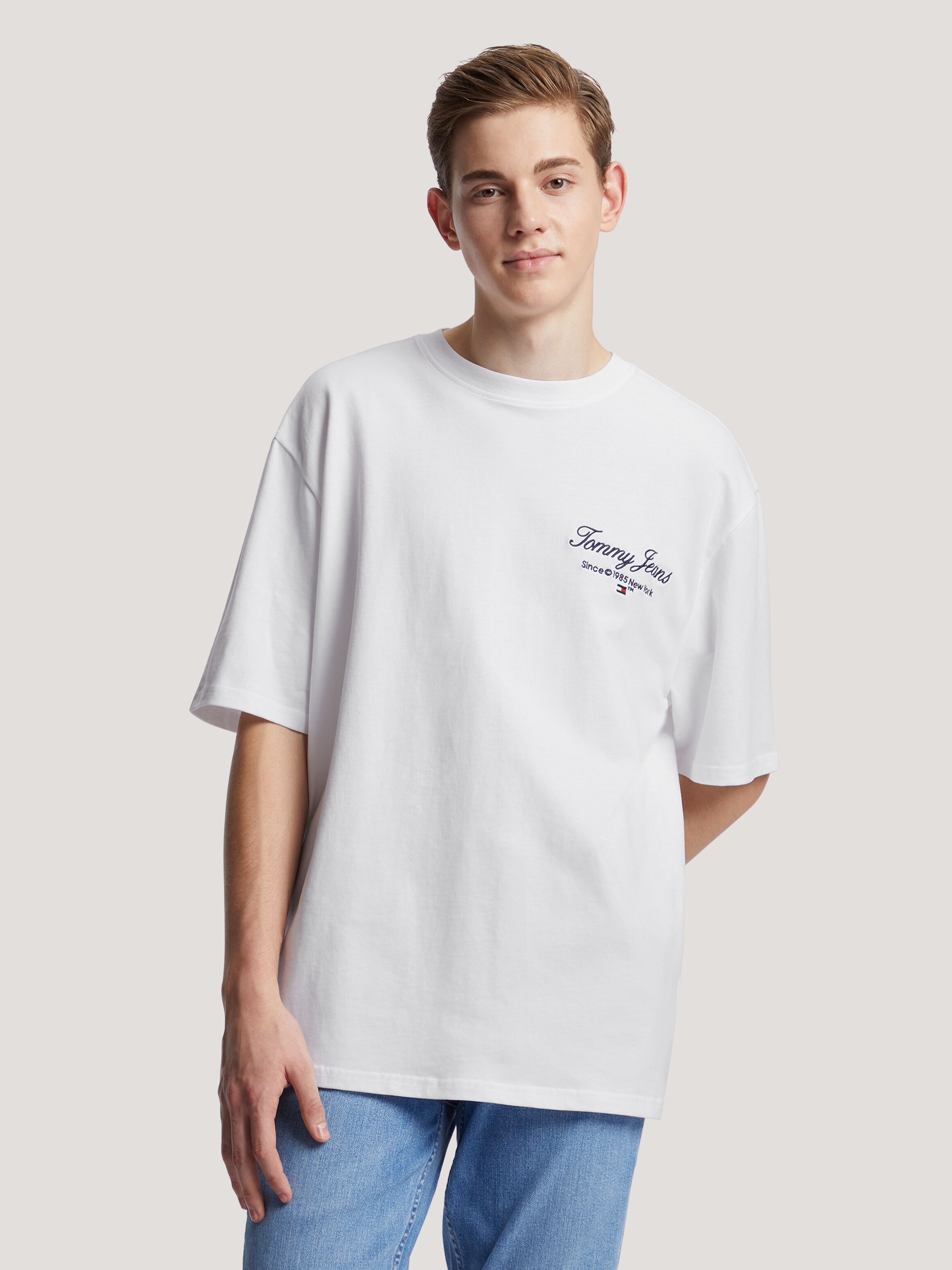 Logo Embroidery Relaxed Fit T Shirt