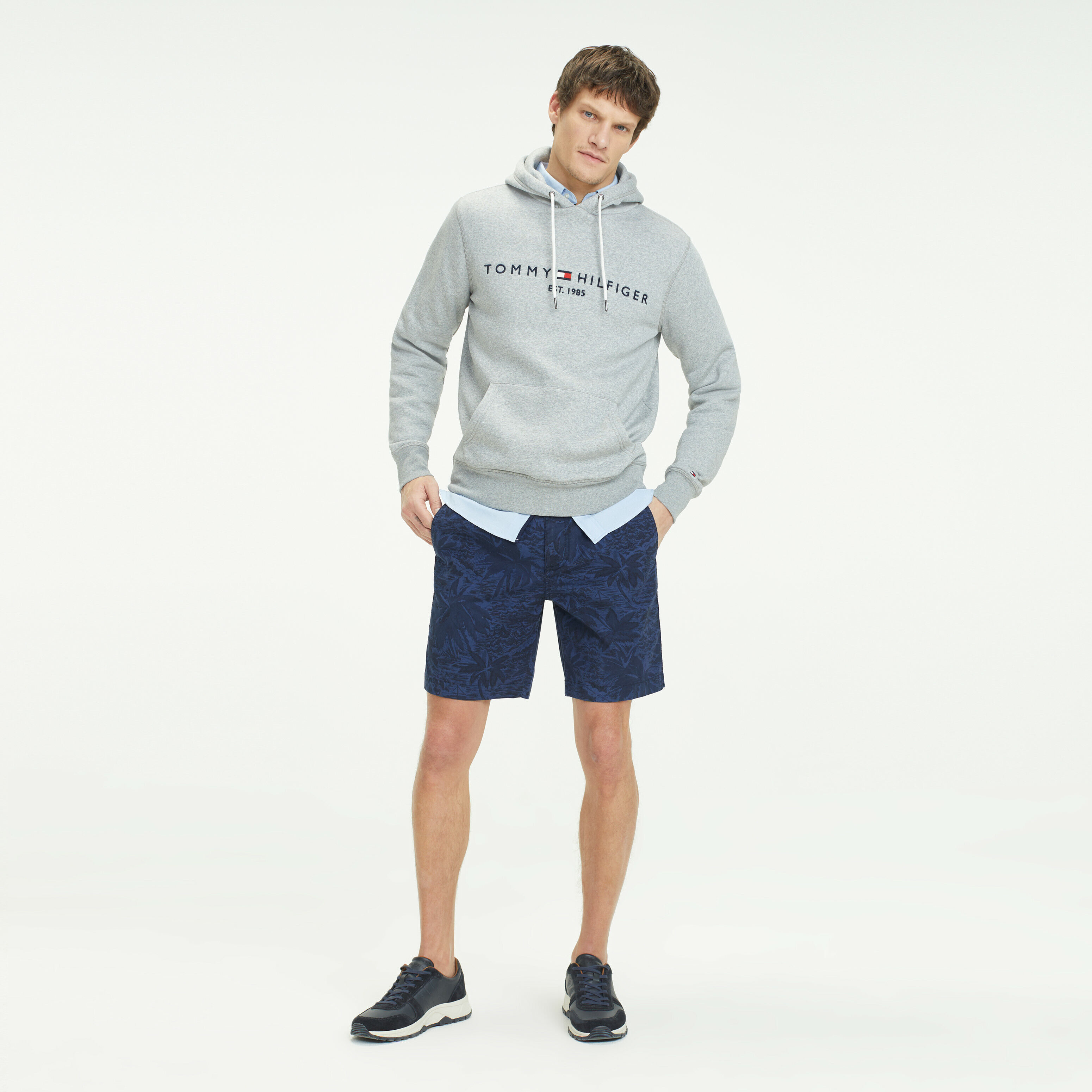 Mens grey tommy hilfiger sweatshirt online