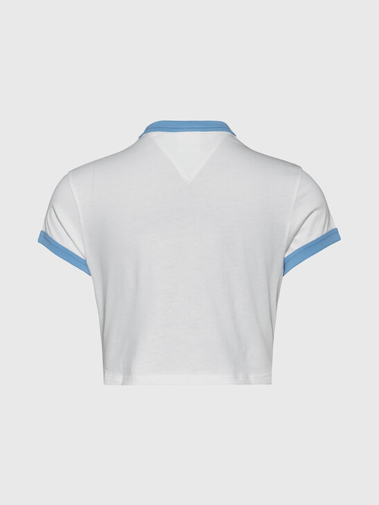 HOMEGROWN LOGO FITTED CROPPED T-SHIRT