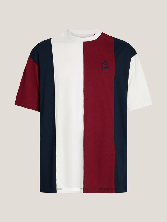 Crest Panelled T-Shirt