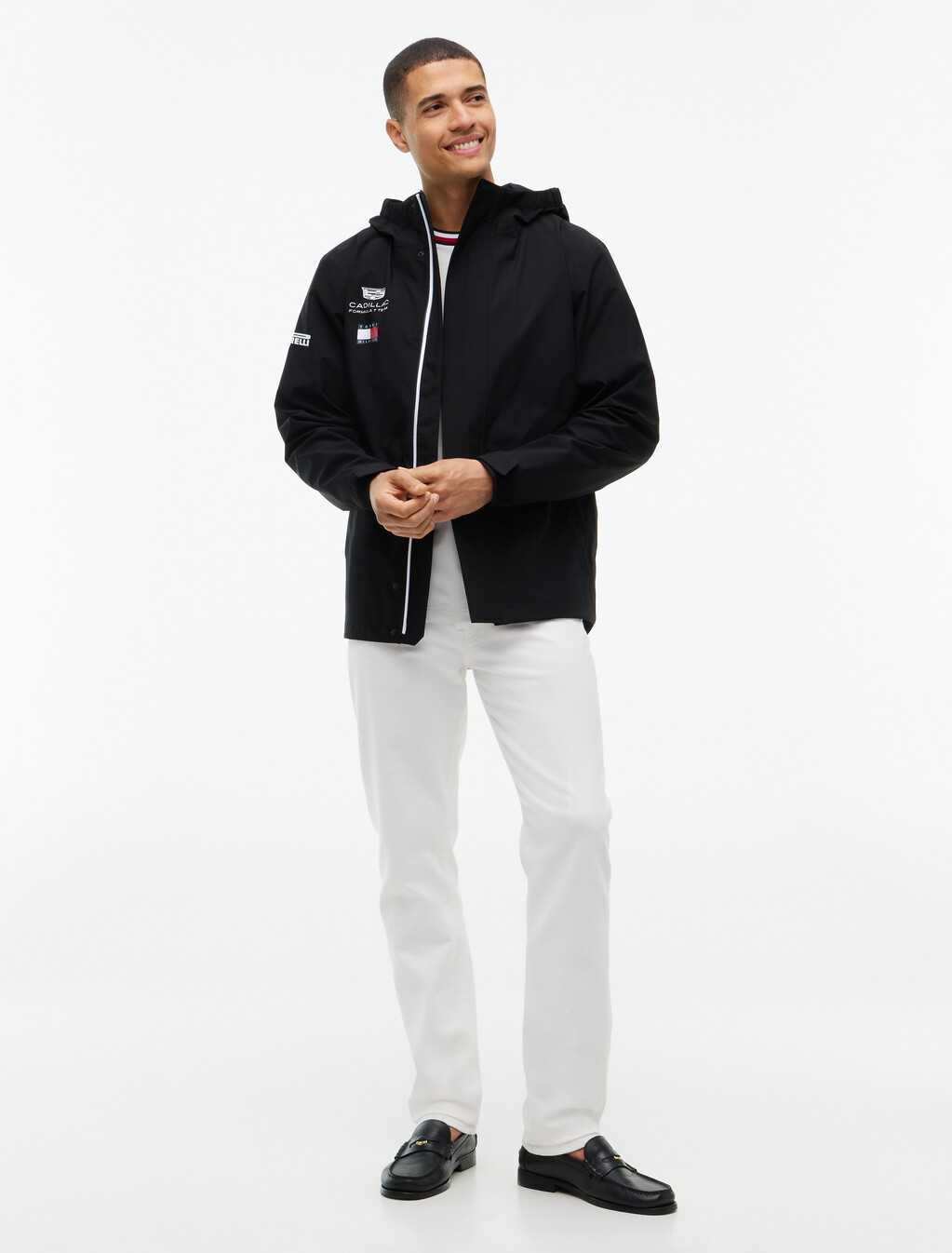 TH x Cadillac Formula 1&reg; Team Tech Hooded Jacket, Black, hi-res