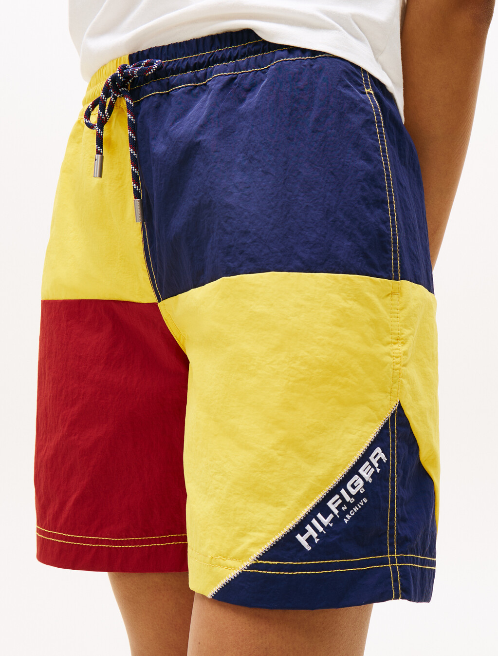 Hilfiger Sailing Colour-Blocked Shorts, Soft Sunflower / Multi, hi-res