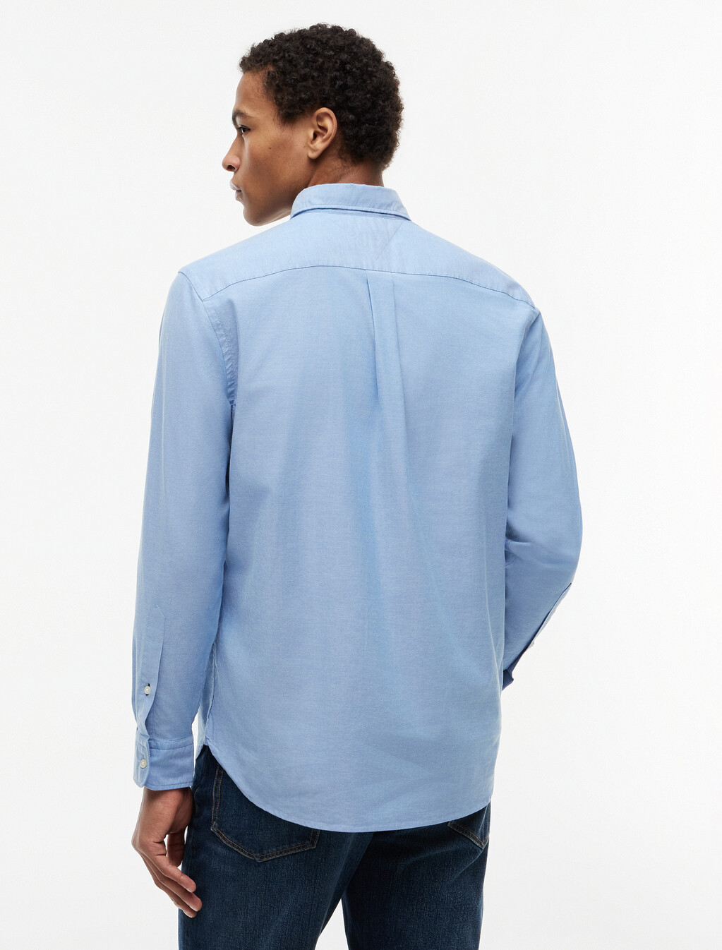 Asia Fit Lightweight Solid Oxford Shirt, Shirt Blue, hi-res