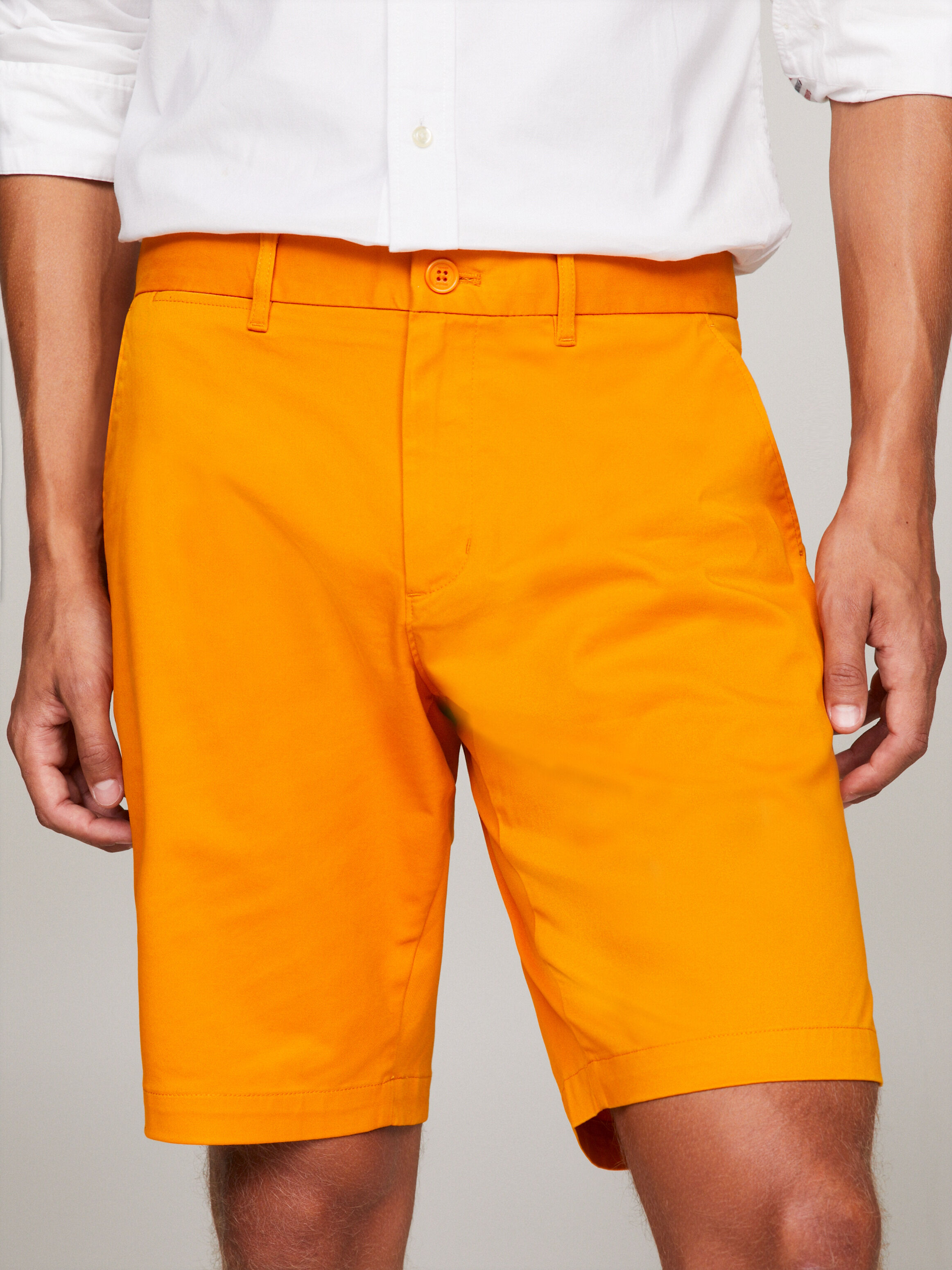 Red tommy shorts top