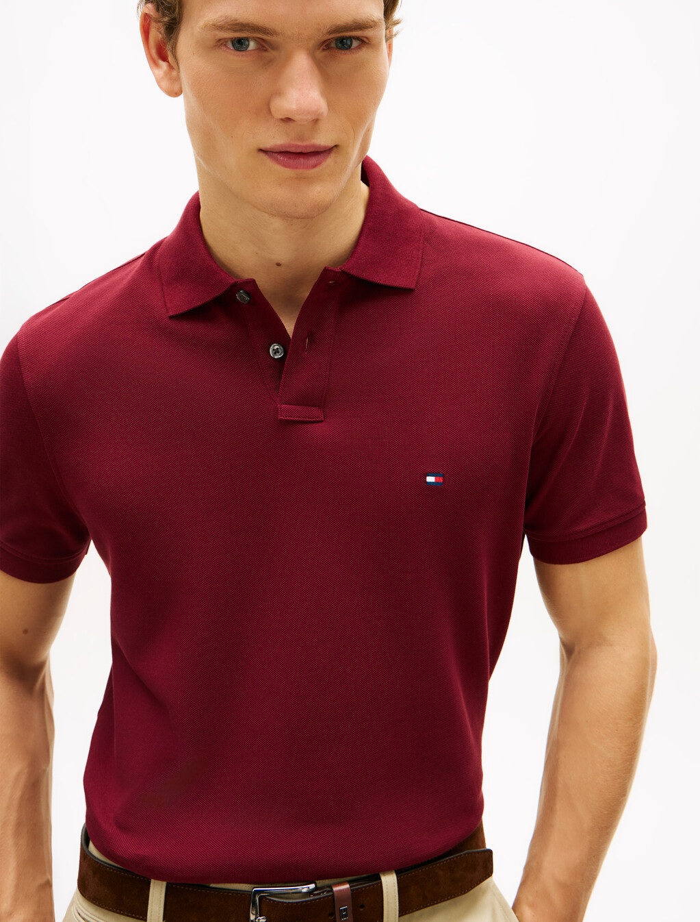Asia Fit 1985 Regular Polo, Burgandy, hi-res