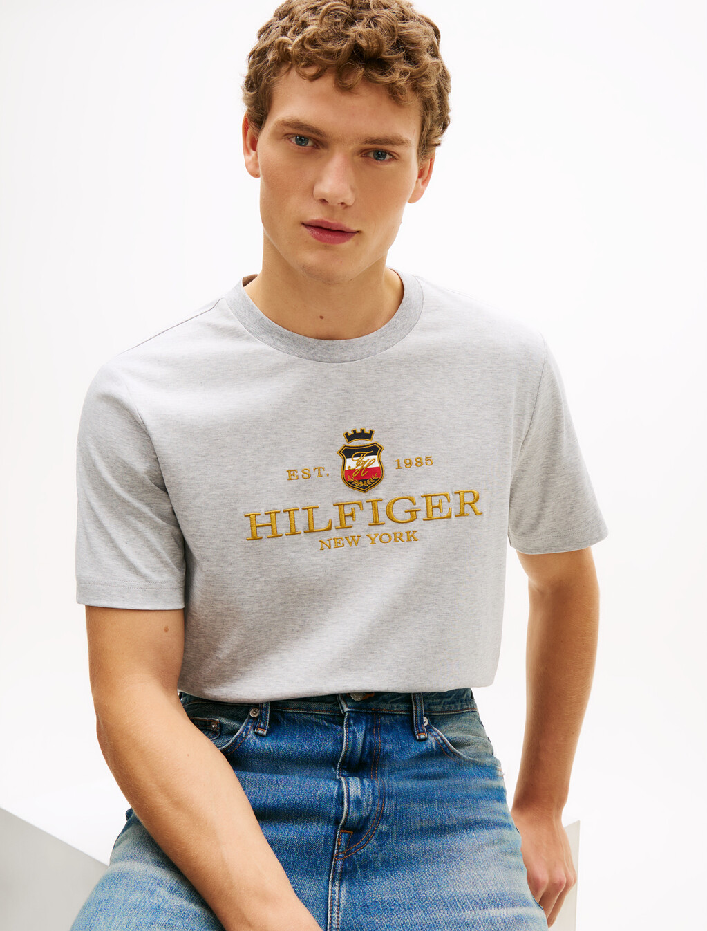 Icon Graphic T-Shirt, Light Grey Heather, hi-res