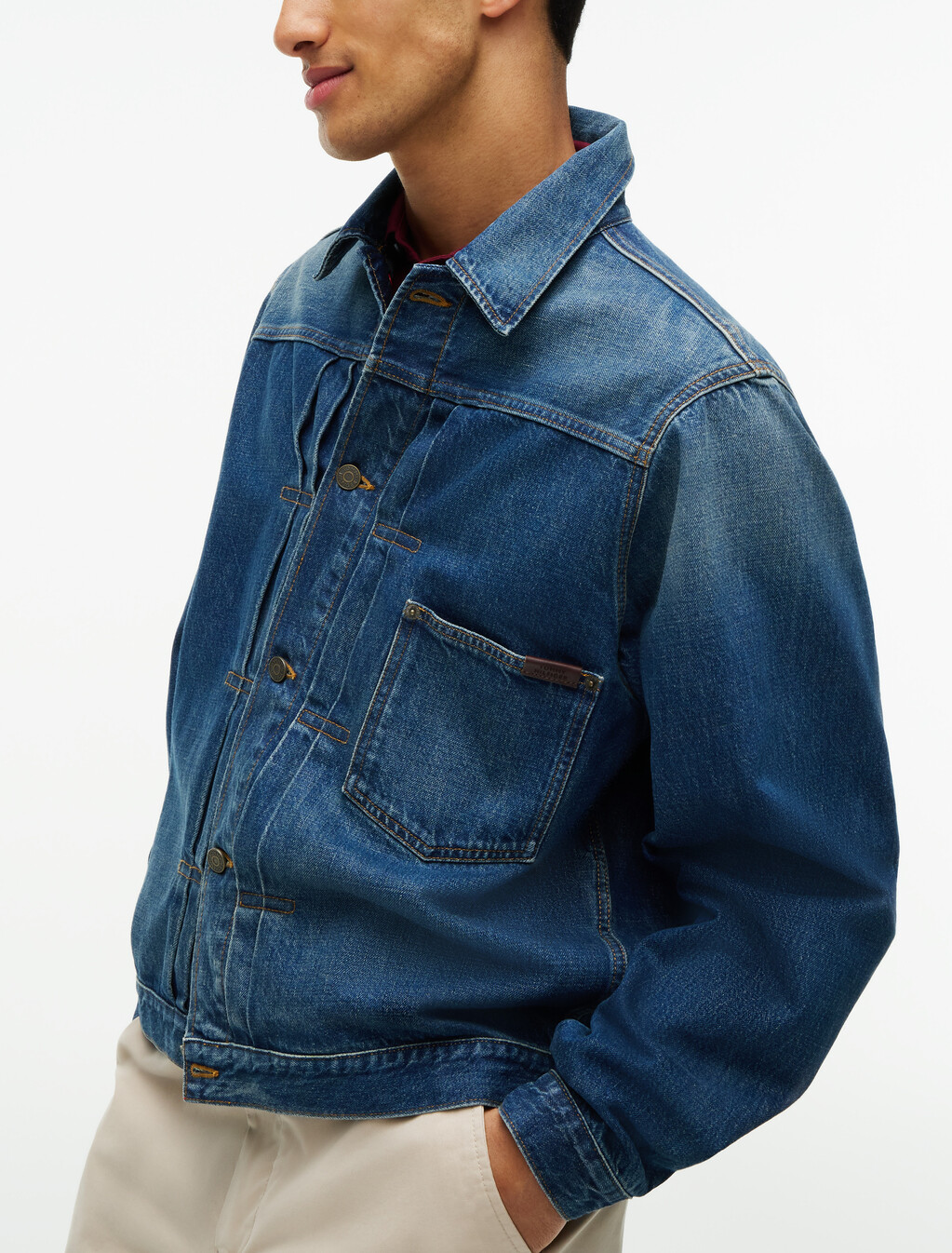 Regular Denim Jacket, Sebas Indigo, hi-res