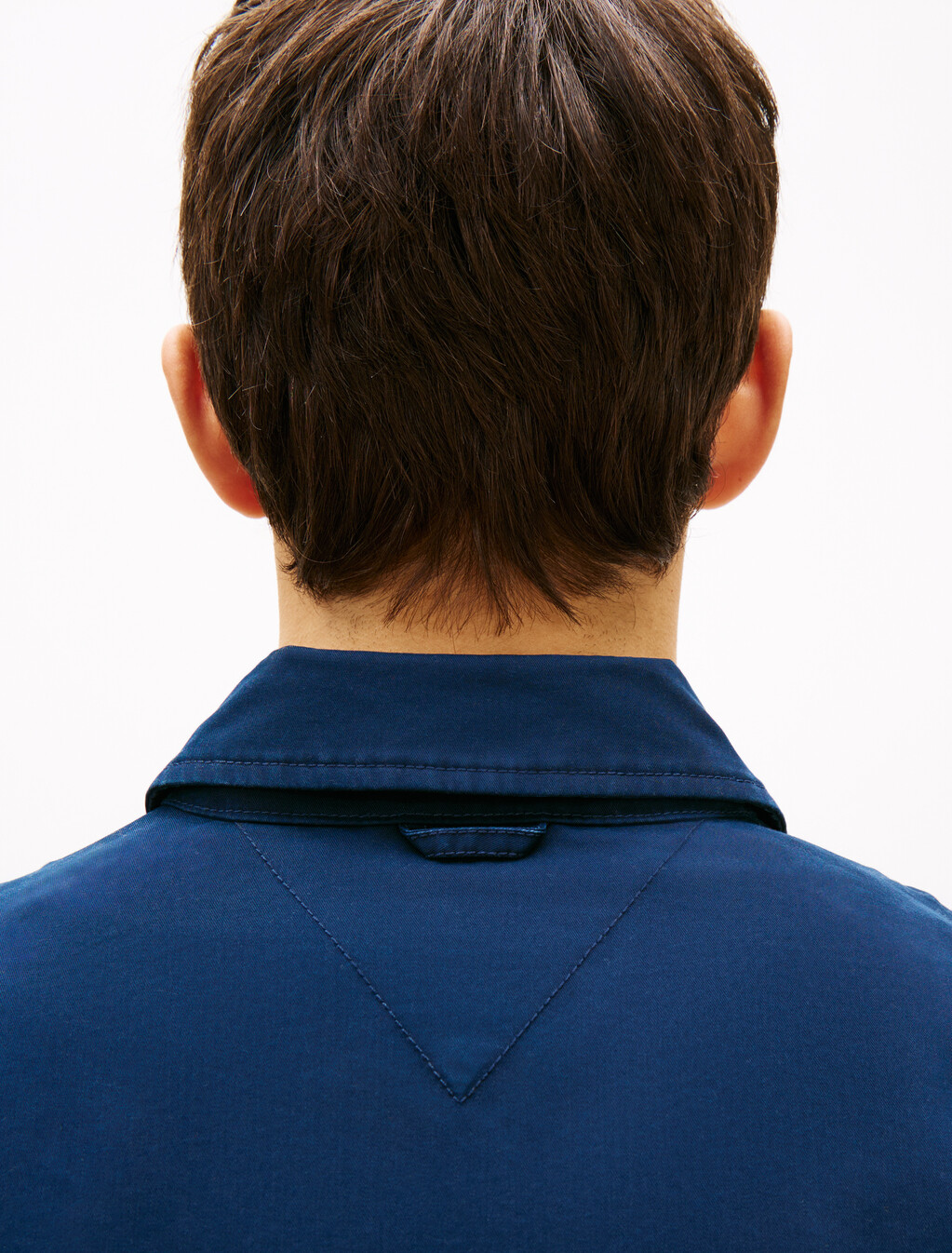 Oversized Fit Colour-Blocked Overshirt, Dark Night Navy, hi-res