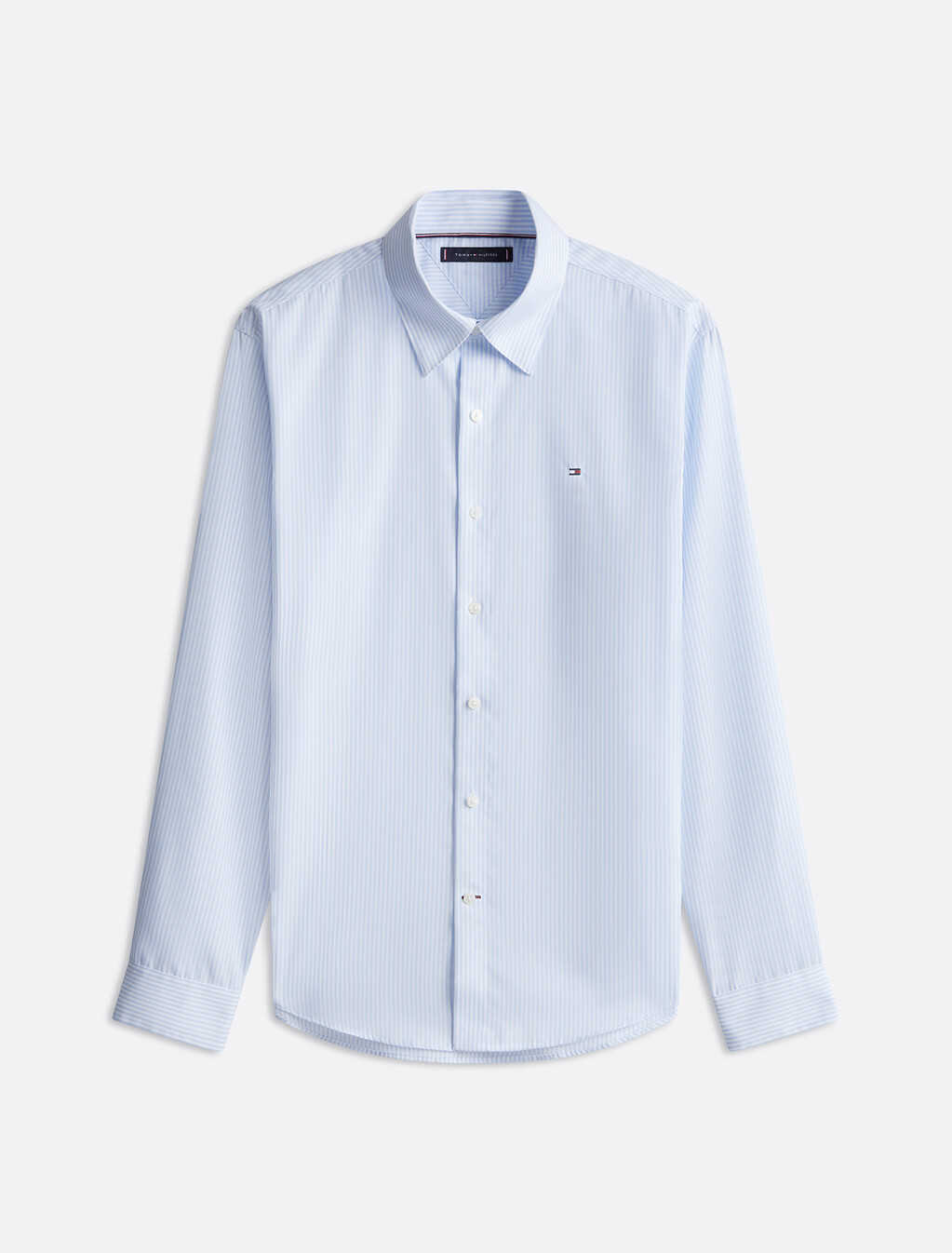 Non Iron Stripe Long Sleeve Shirt, Sweet Blue / Stripes, hi-res