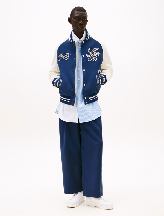The Runway Collection Back Logo Varsity Jacket