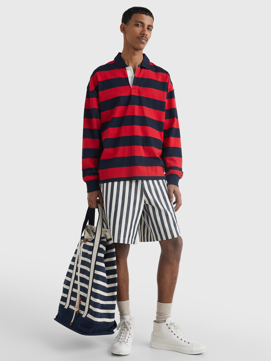 BLOCK STRIPE ARCHIVE FIT RUGBY SHIRT