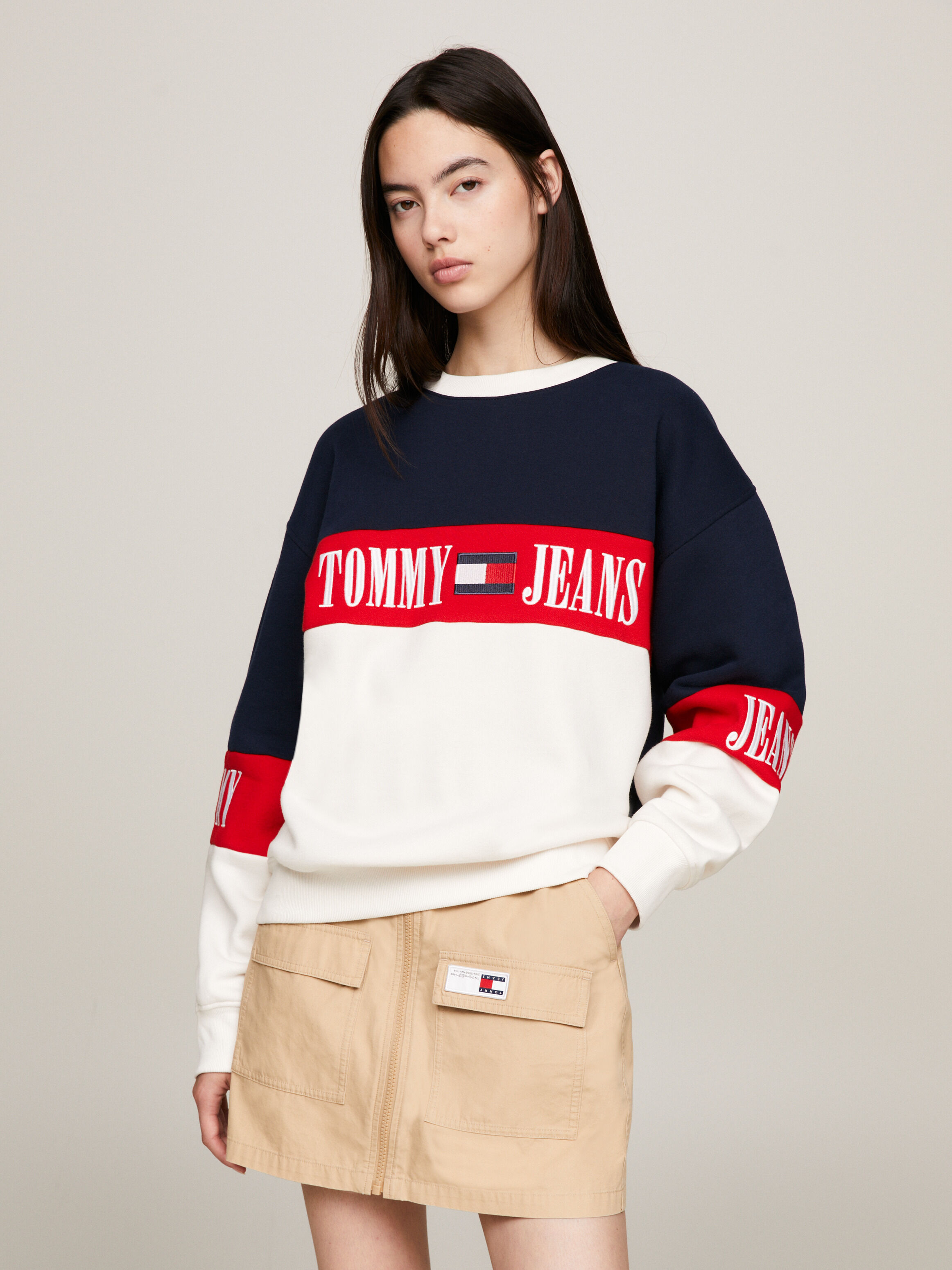 Tommy top jean crewneck