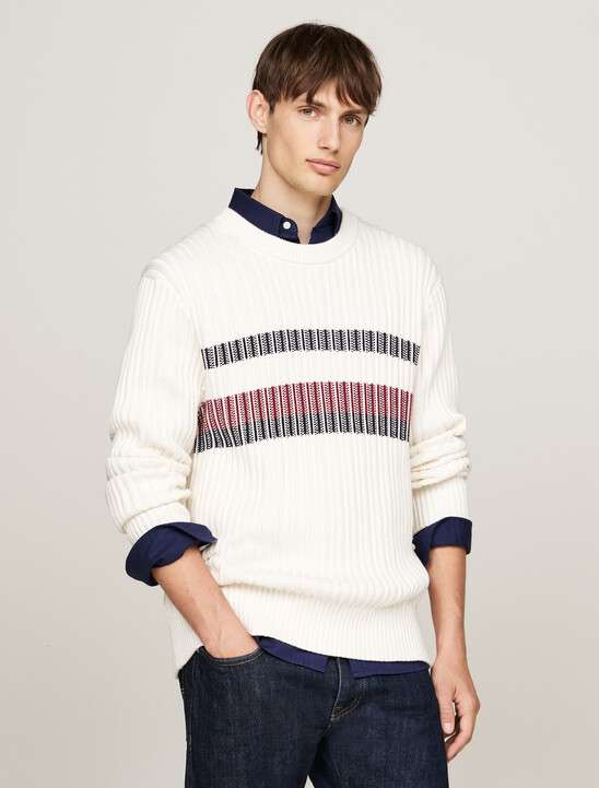 Chunky Rib-Knit Relaxed Jumper