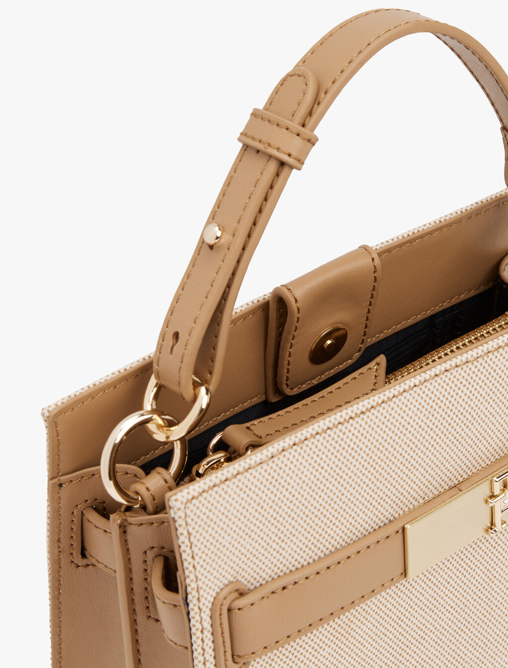 Heritage Canvas Crossbody Satchel, Canvas w/Safari Canvas, hi-res