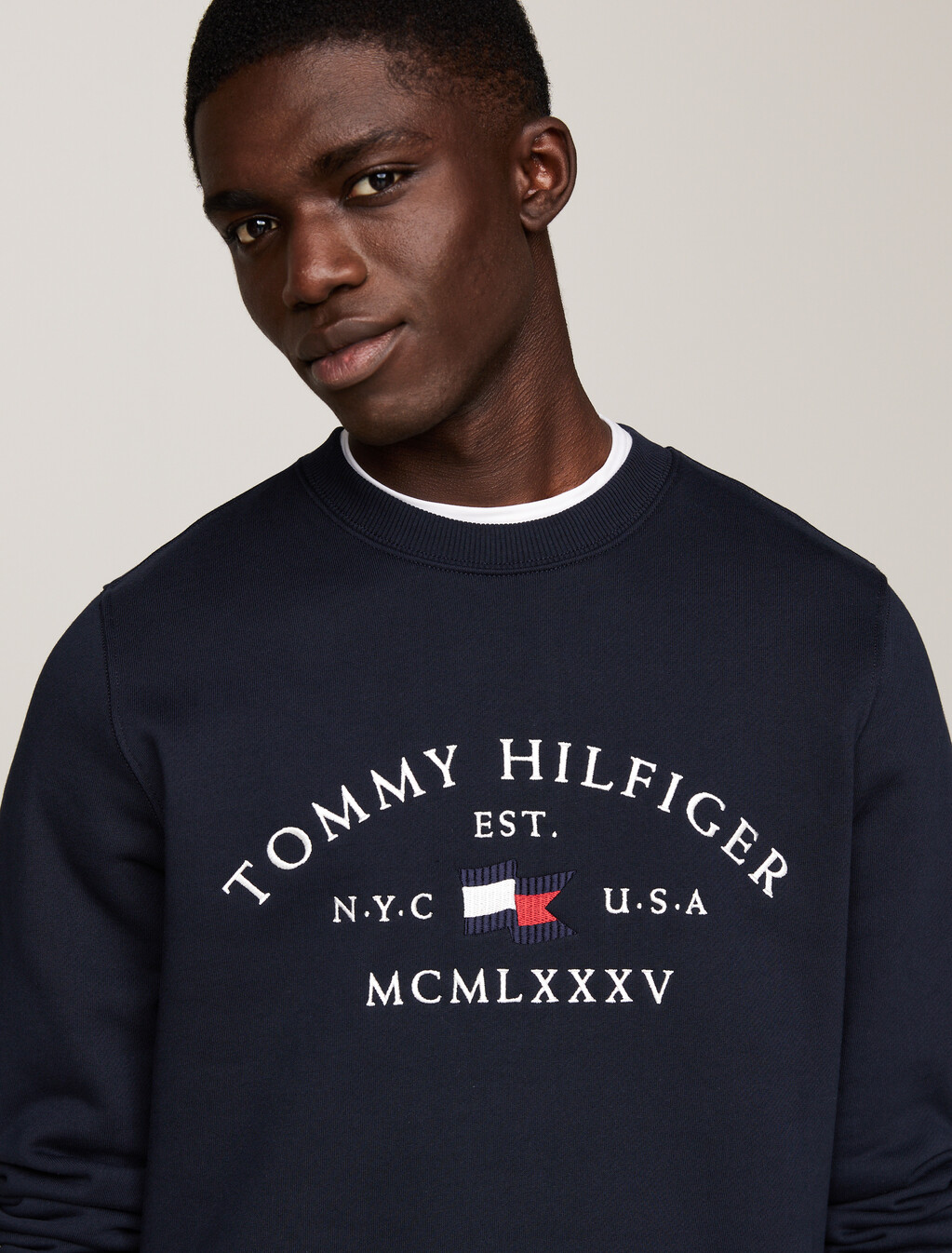 Nautical Arch Logo Sweatshirt, Desert Sky, hi-res