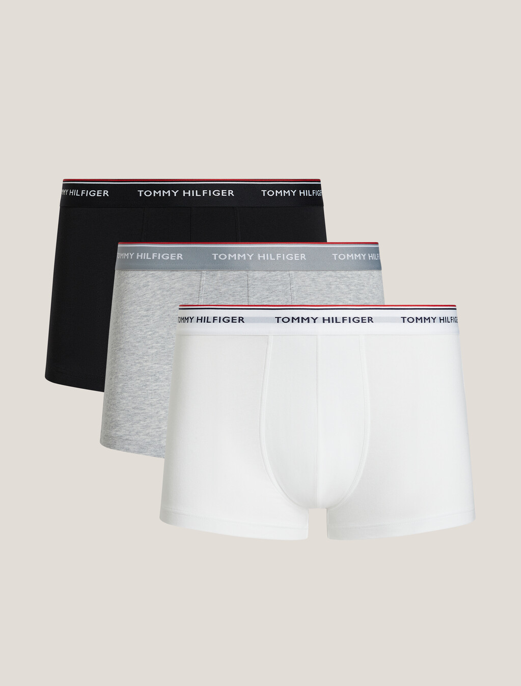 Essential Trunk 3 Pack, Black/Grey Heather/White, hi-res