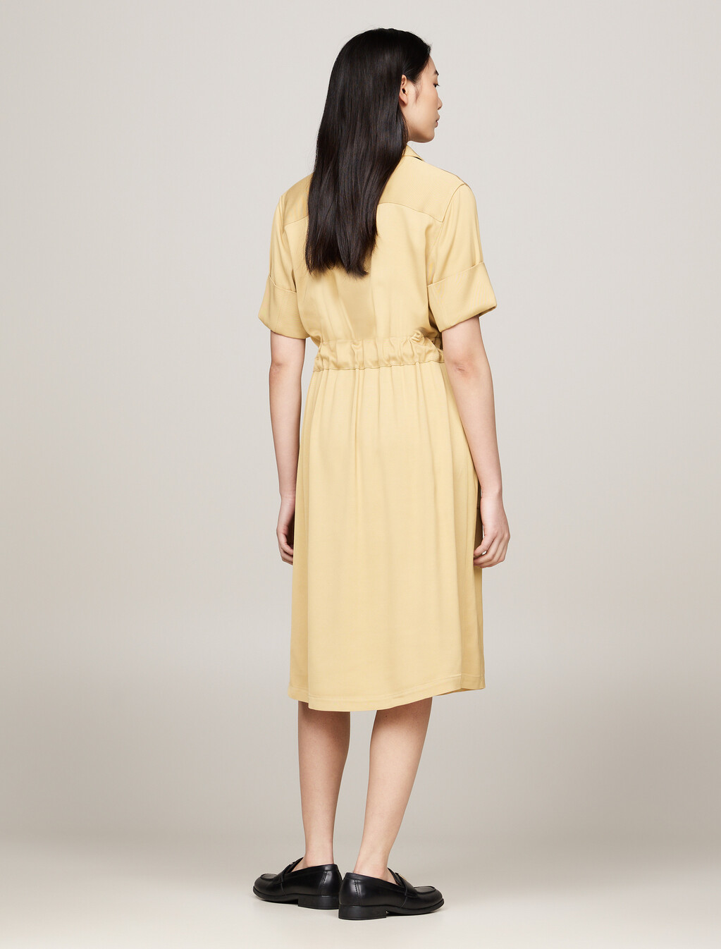 TH Monogram Stamp Midi Utility Dress, Beechwood, hi-res