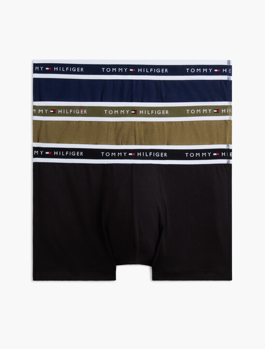 3-Pack Signature Logo Waistband Trunks