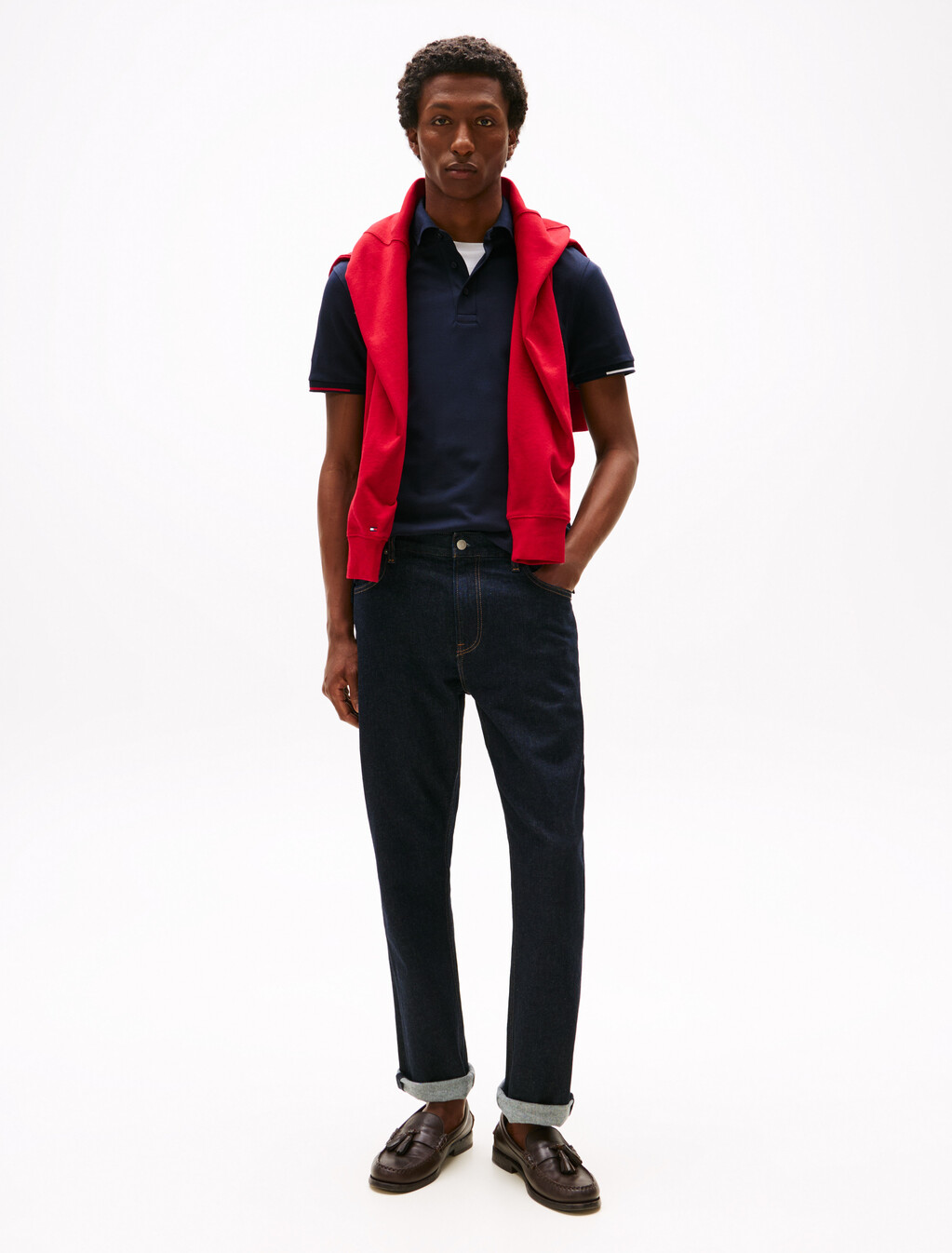 Slim Fit Signature Polo Shirt, Desert Sky, hi-res