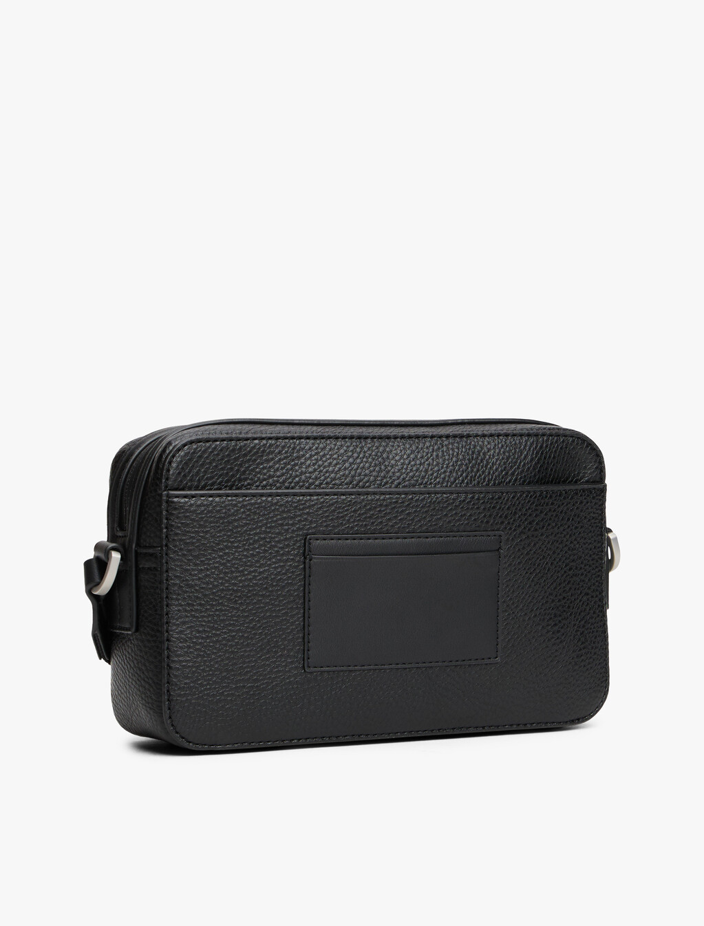 Pebble Grain Logo Crossbody Reporter Bag, Black, hi-res