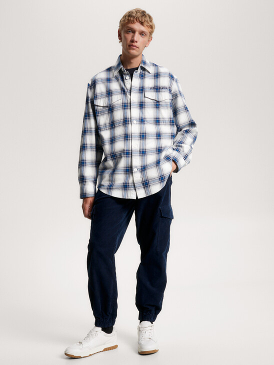 Shadow Check Archive Fit Overshirt