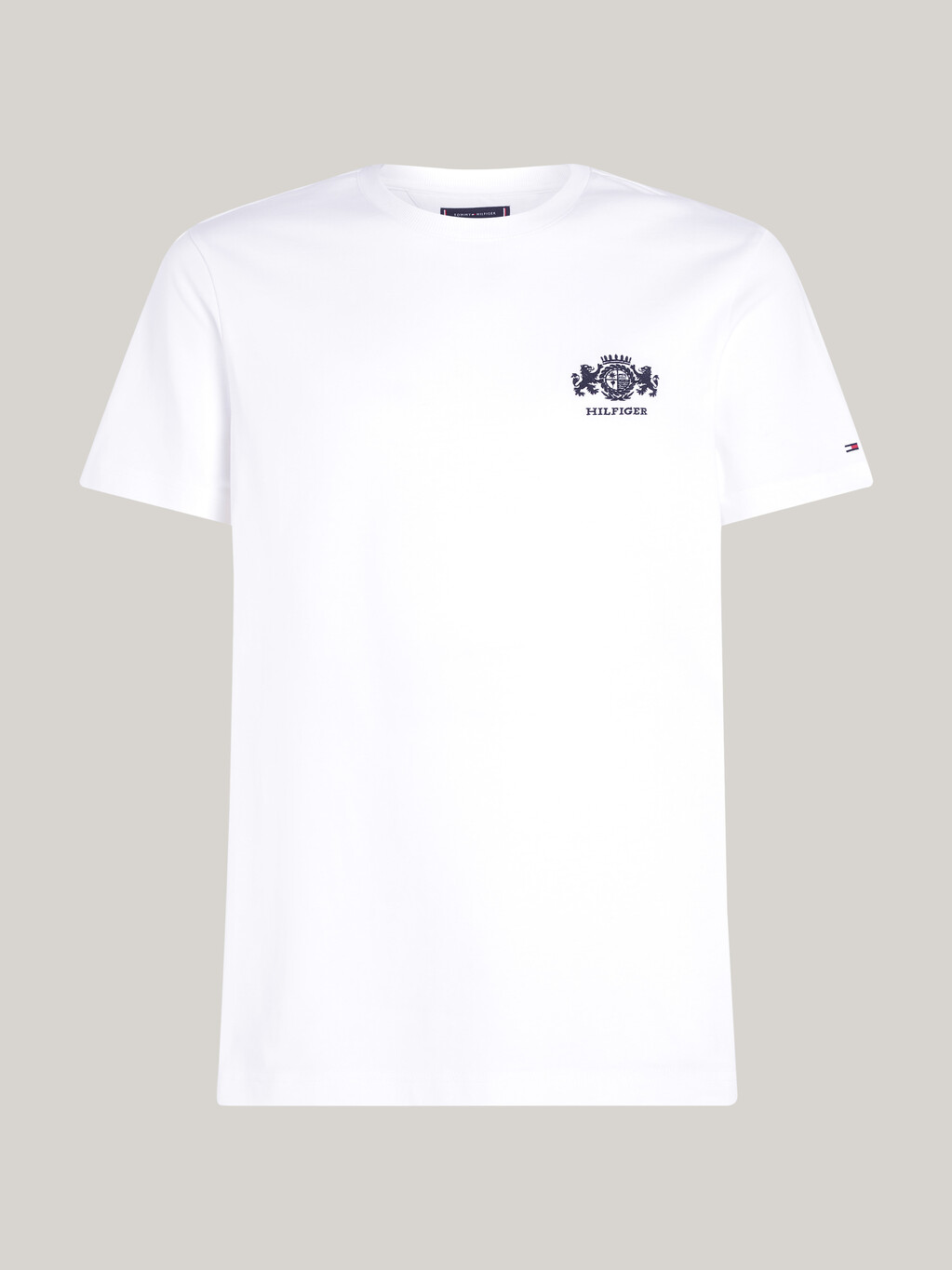 Logo Embroidery T-Shirt, White, hi-res