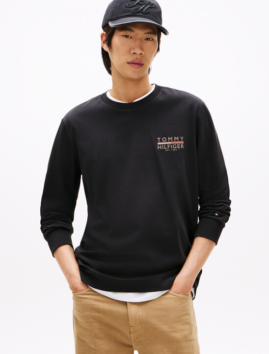 Icon Logo Embroidery Long Sleeve T-Shirt