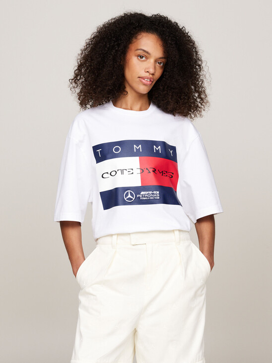 Tommy x Mercedes F1 x CR Flag Logo T-Shirt