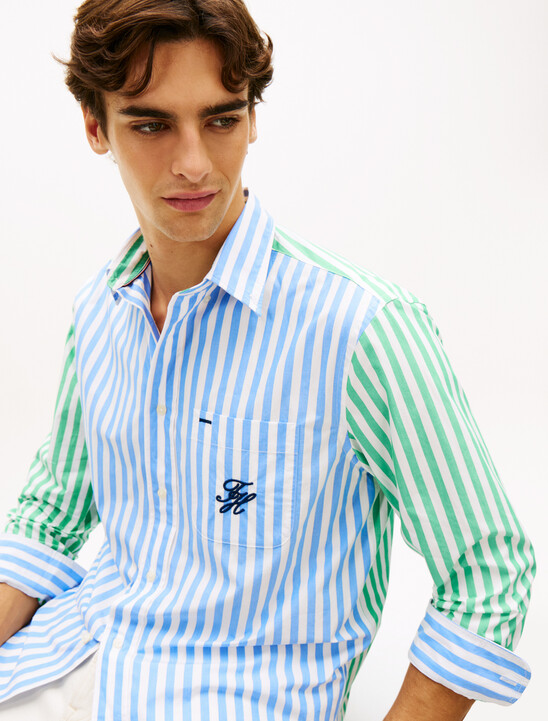 Classic Fit Logo Embroidery Paper Touch Shirt