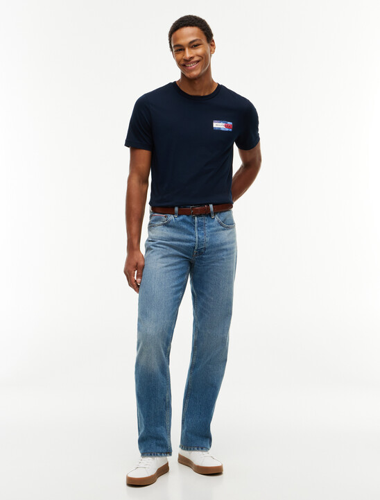 Back Flag Graphic Crew Neck T-Shirt
